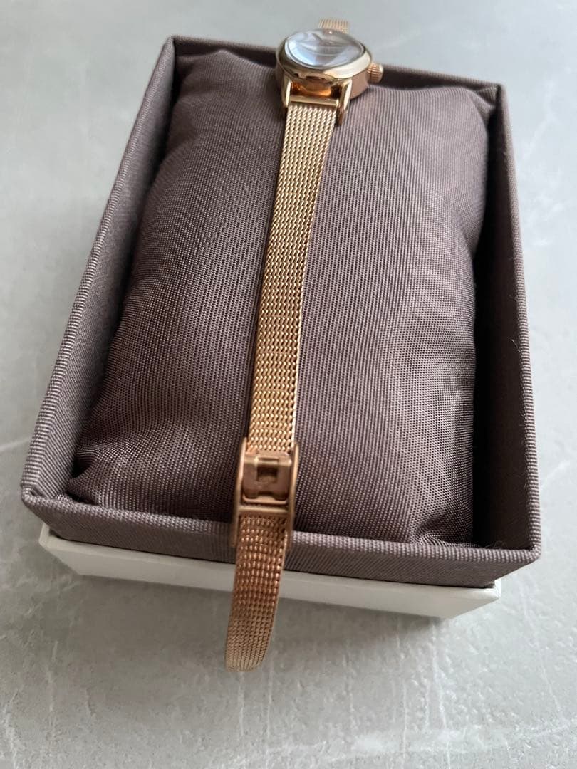 【購入証明証あり】ete ダイヤモンド ジェムフェイス メッシュベルト ウォッチ