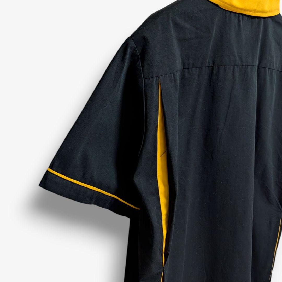 Hilton ヒルトン ボウリングシャツ XL イエロー 大きめ