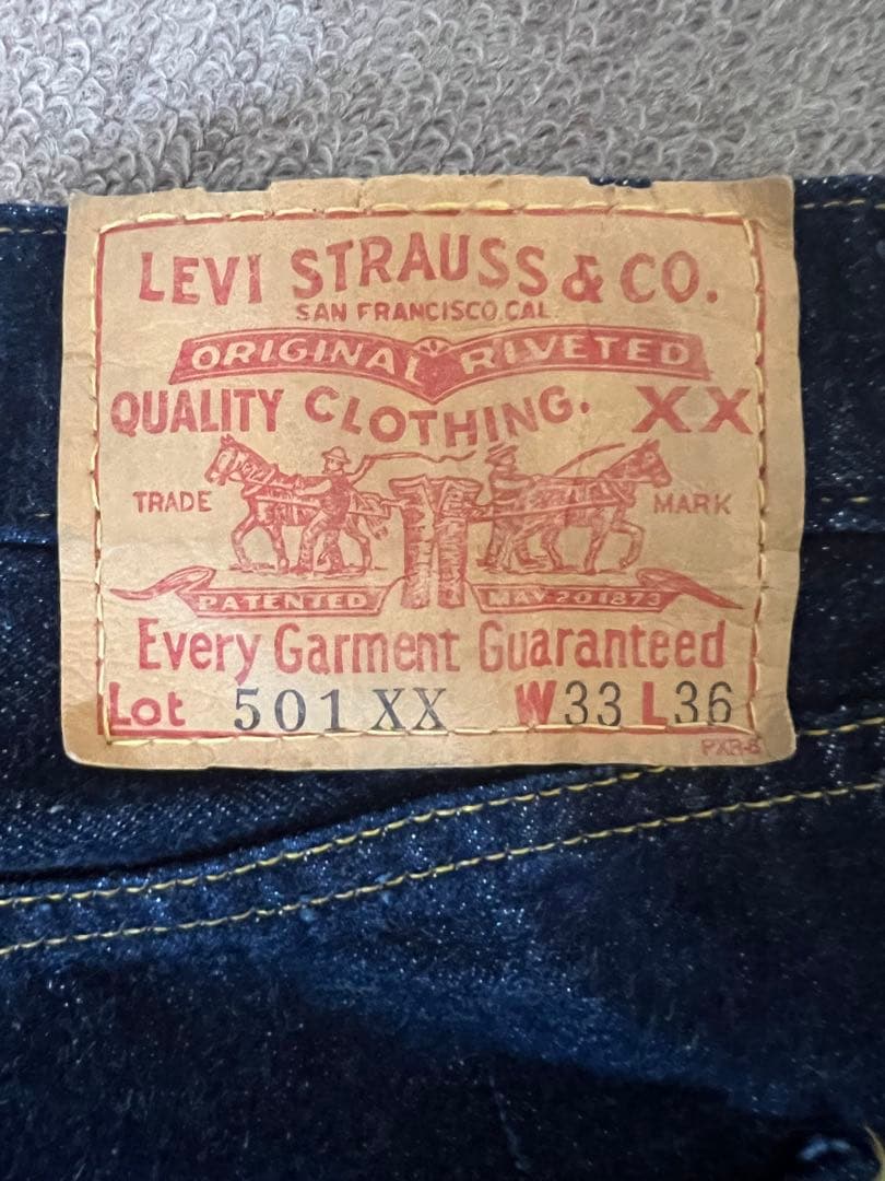 バレンシア工場　555 501XX 1955年モデル　濃紺