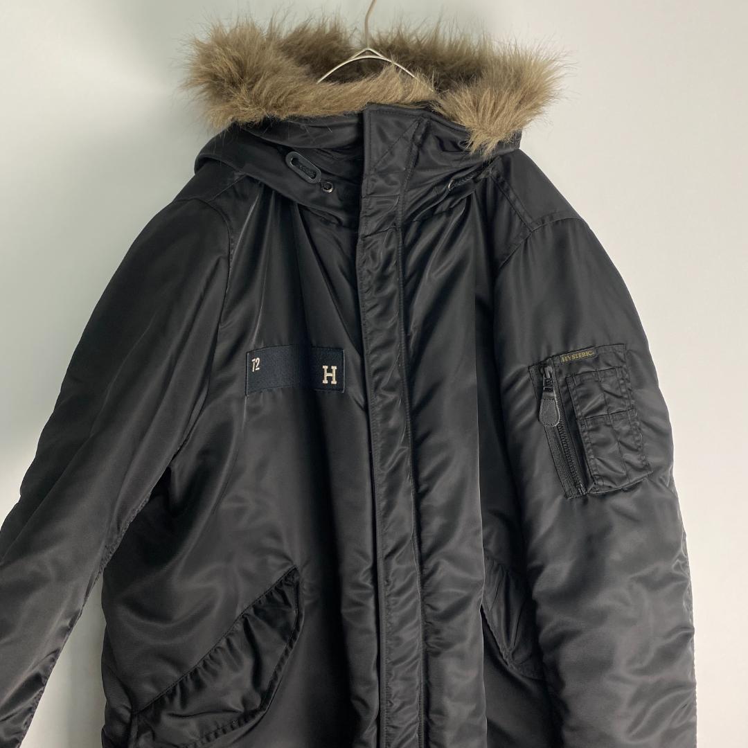 ヒステリックグラマー　モッズコート　プリマロフトエアフォース　ブラック　M