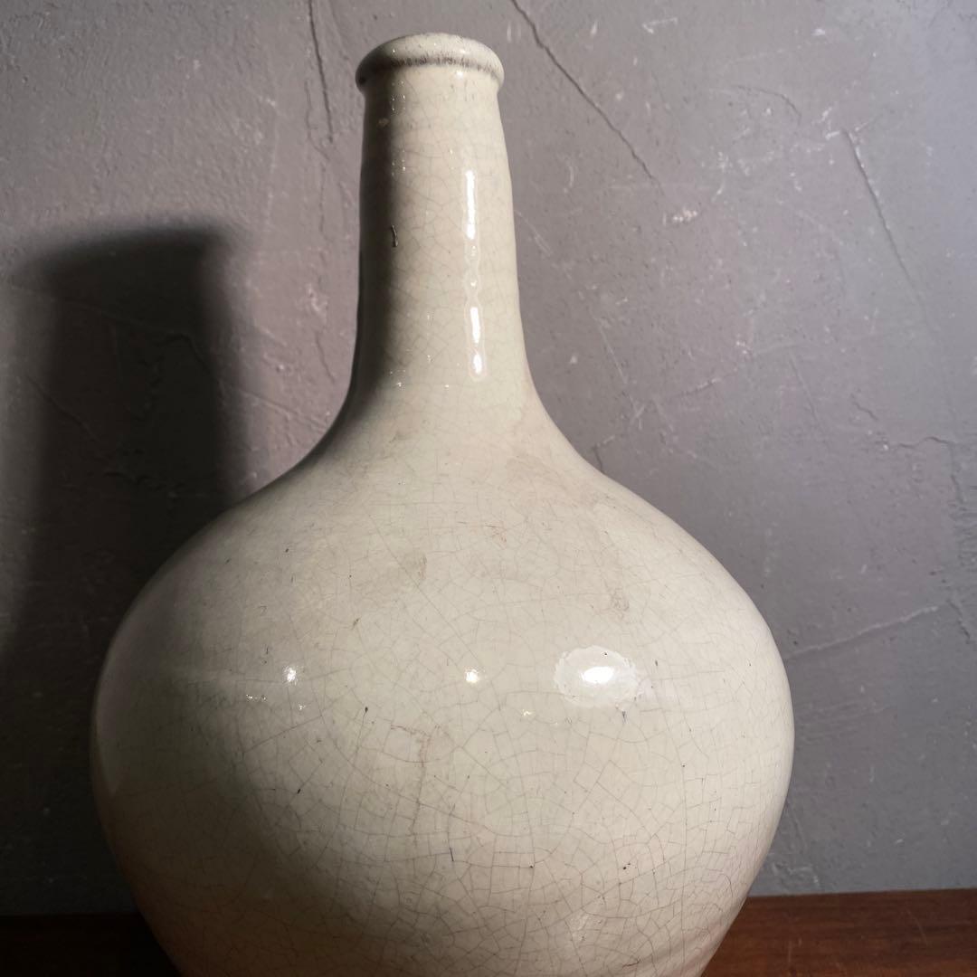 骨董品 白磁徳利 一輪挿し 朝鮮 古伊万里 釉薬 江戸 酒器 花器