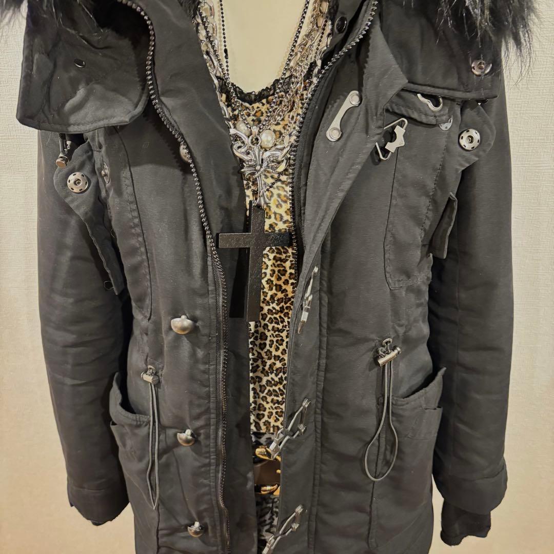 平成ギャル y2k ファーコート　グランジ　ダークコア　NANA ギミック