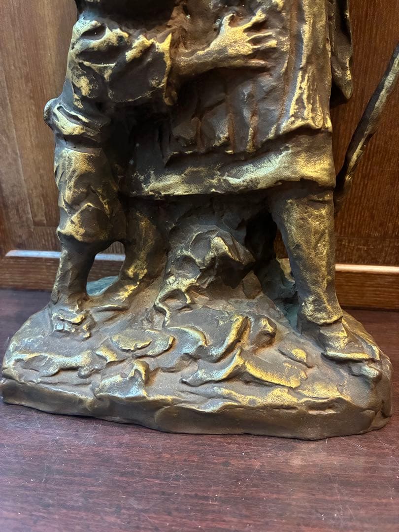 北村西望　大慈良寛　ブロンズ　1979制作　高さ38センチ　6.5キロ　良寛和尚