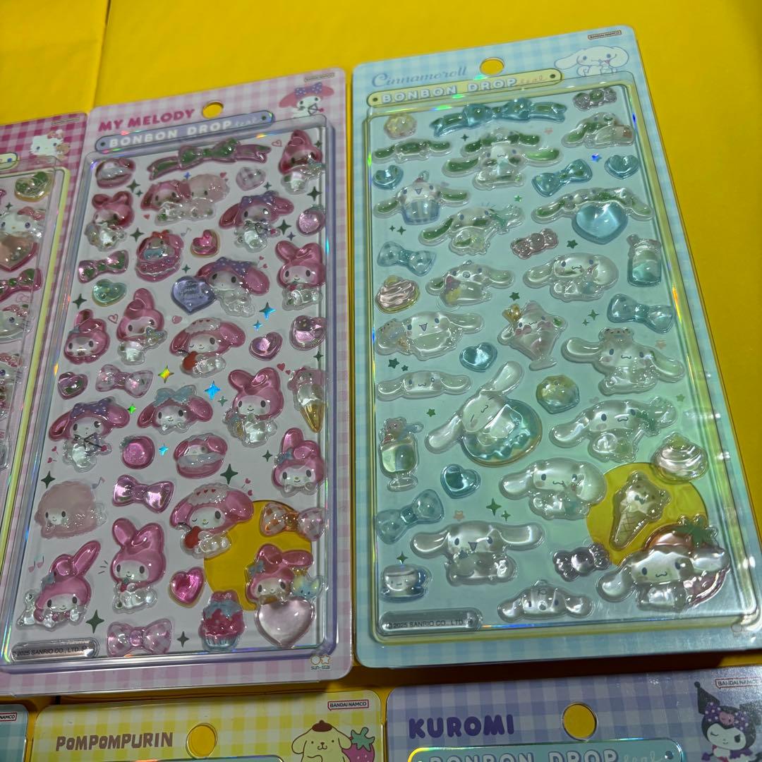 【正規品】ボンボンドロップシール　大　サンリオ　8枚セット