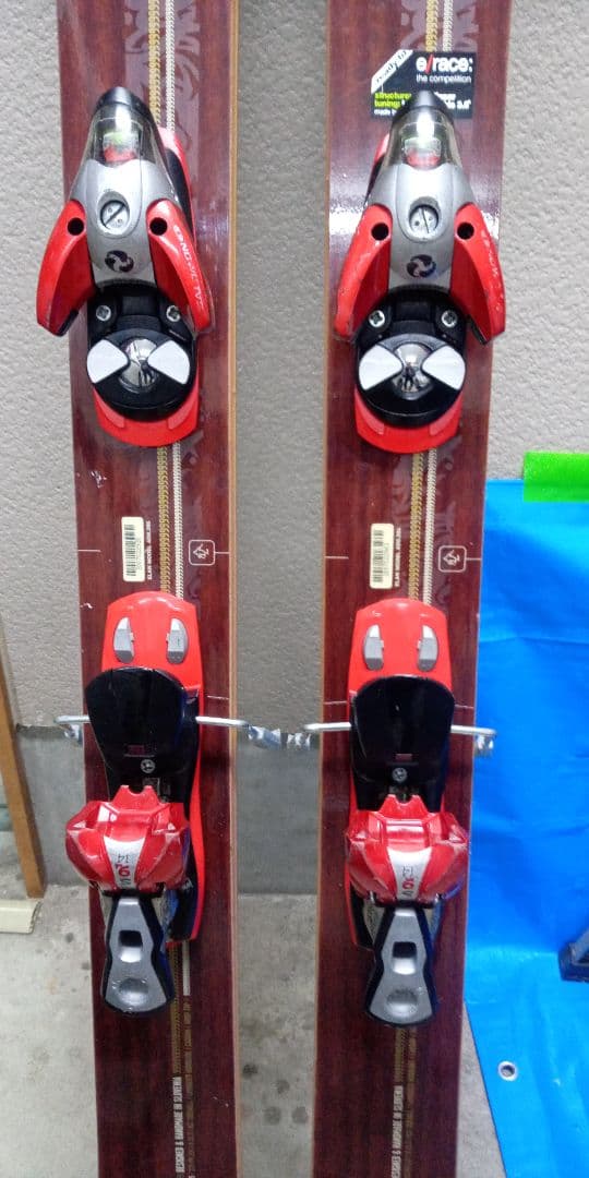 エラン　パウダーモデル スキー 木目調 　サロモンバインディング　185cm