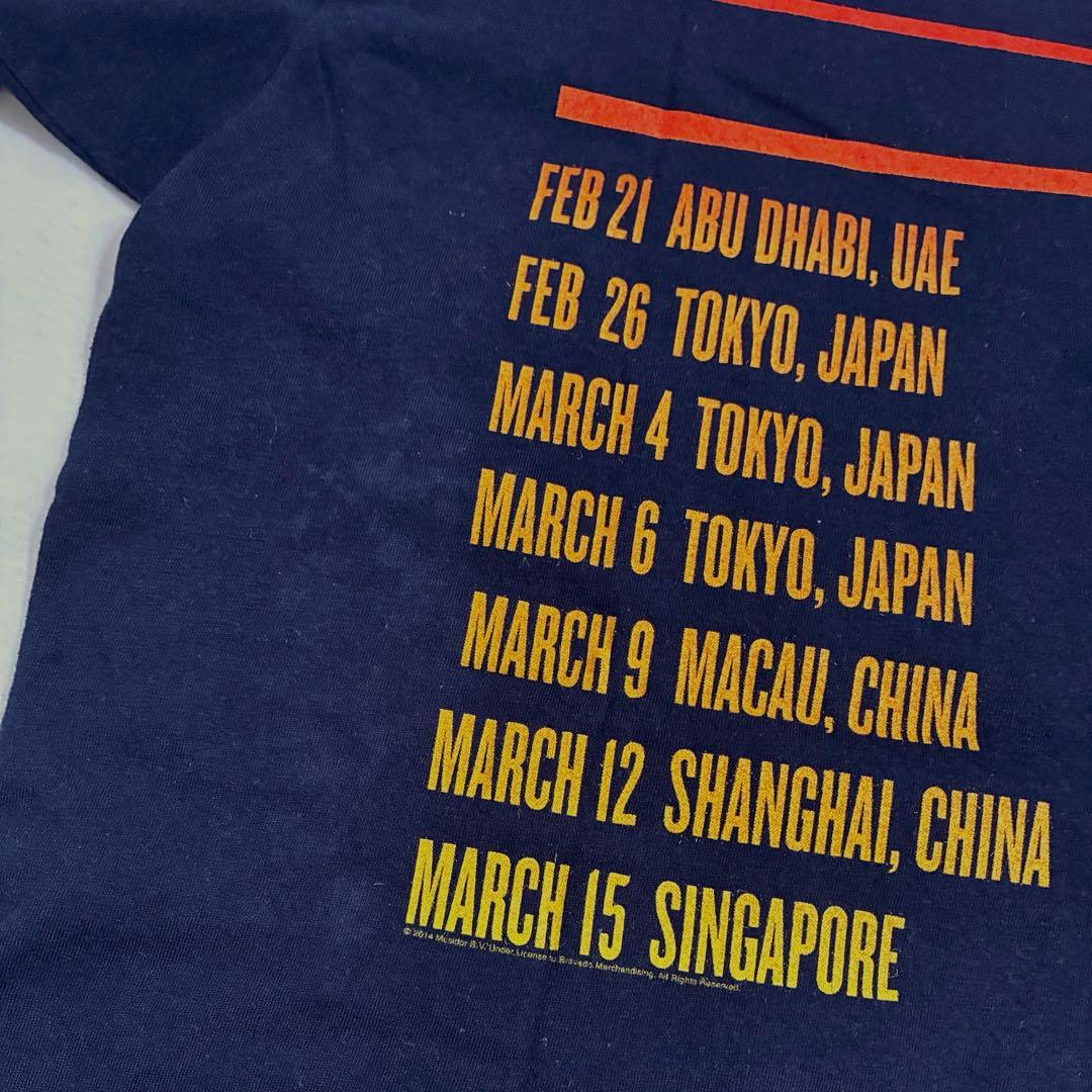 ローリングストーンズ 2014年『14 ON FIRE 』ツアーTシャツ XL