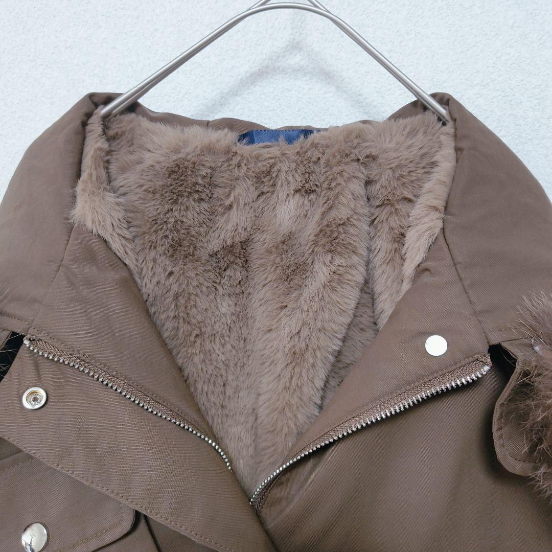 【美品】 ポリーヌ・ブロー　ラクーンファー付き モッズコート フリーサイズ