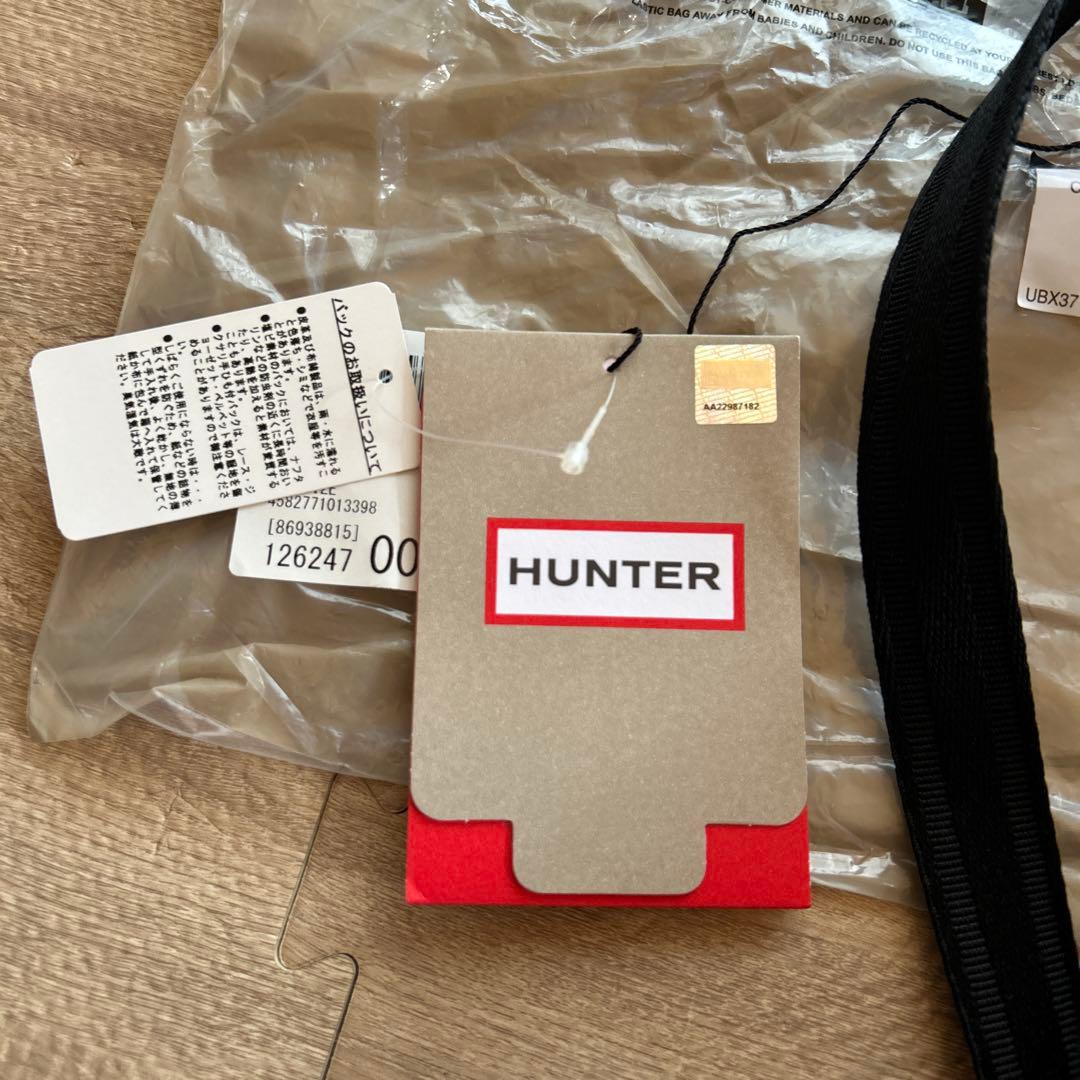 【美品】HUNTER ブラック ショルダーバッグ