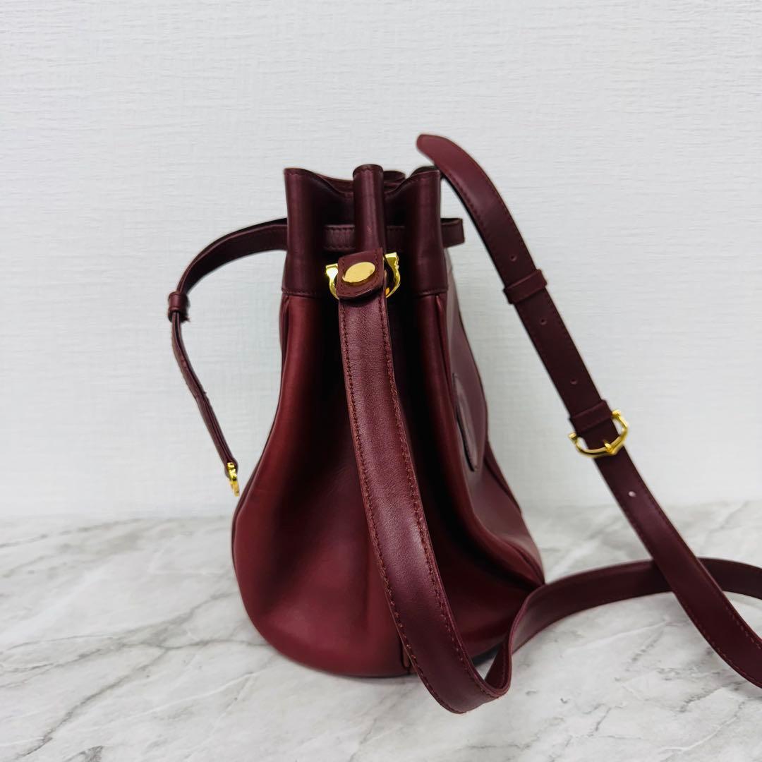 ✨Cartier✨カルティエ✨ボルドー✨レザー✨マストライン✨ヴィンテージ✨