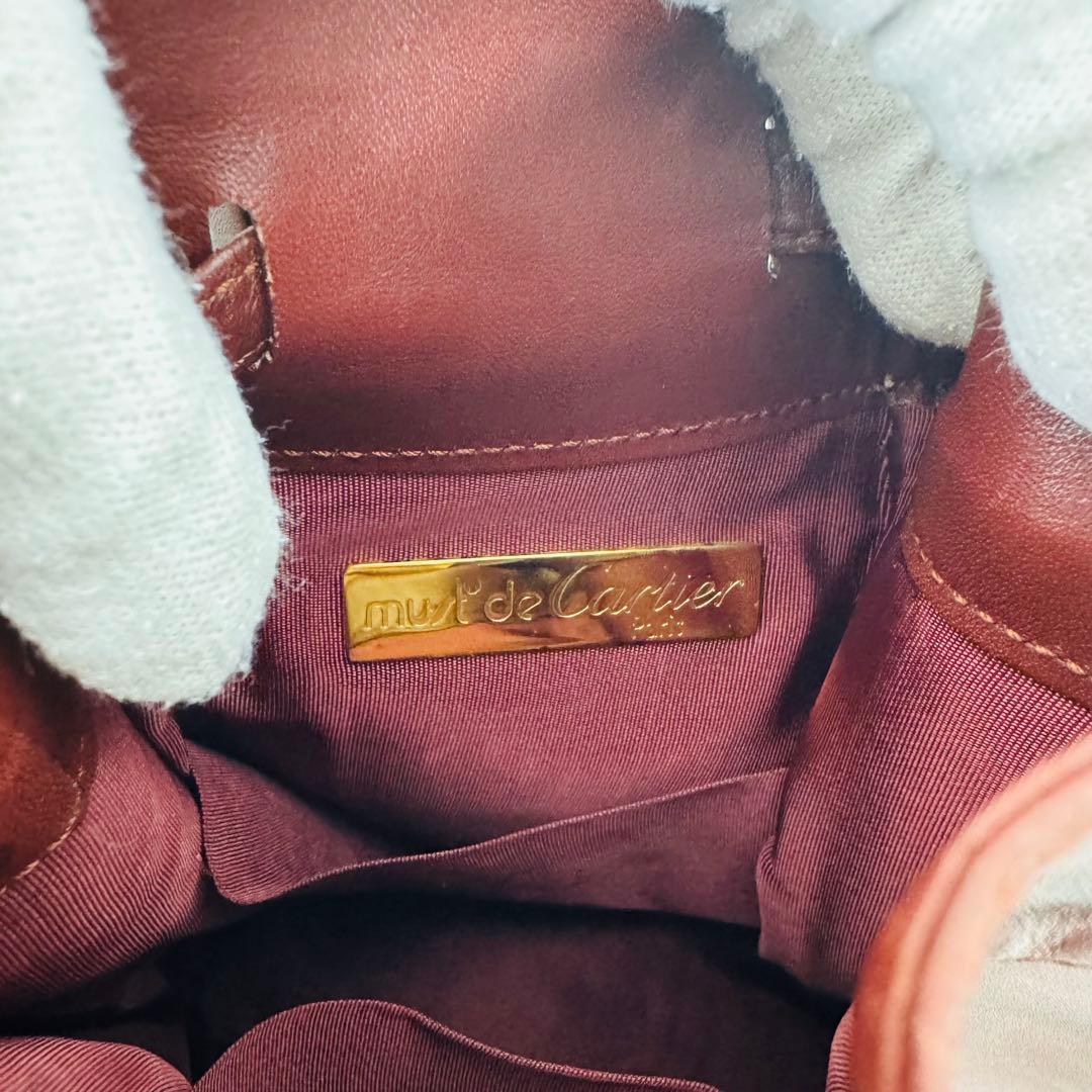 ✨Cartier✨カルティエ✨ボルドー✨レザー✨マストライン✨ヴィンテージ✨