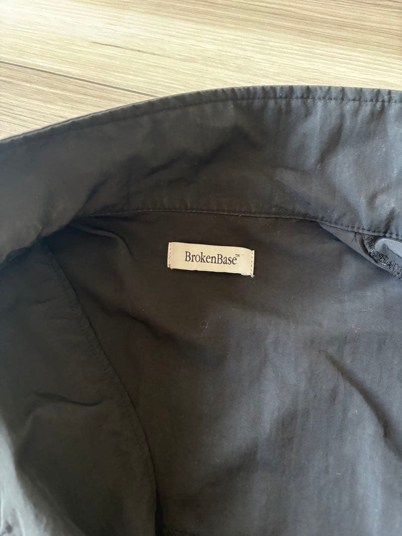 BrokenBase ナイロンセットアップ　ブラック　Lサイズ