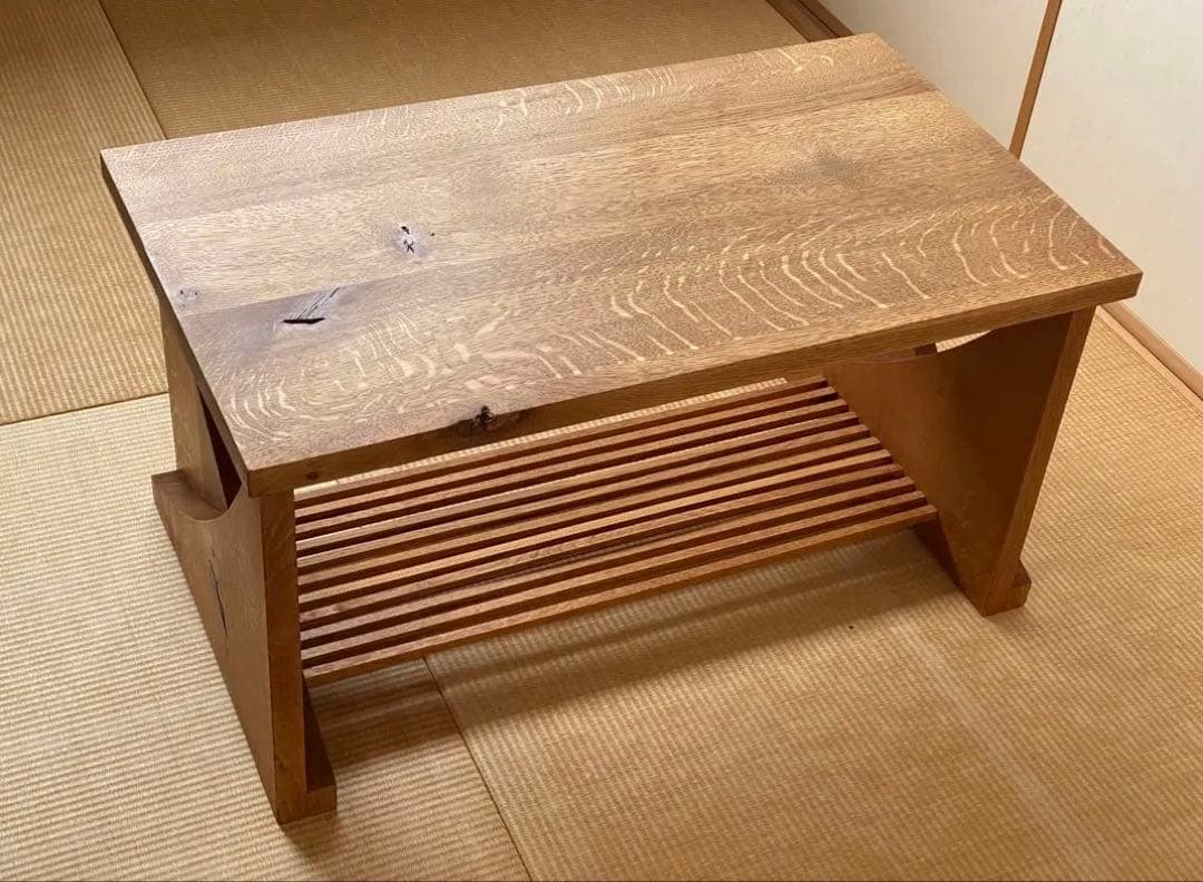 美品　HIDA　飛騨産業 無垢材ローテーブル