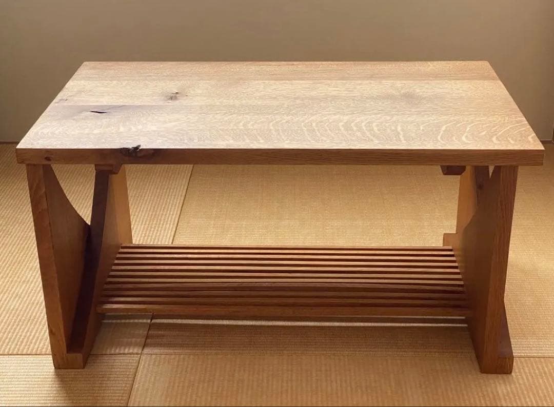 美品　HIDA　飛騨産業 無垢材ローテーブル