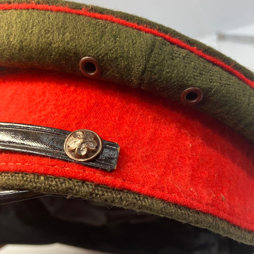旧日本陸軍 将校用 軍帽 制帽 当時物風 コレクション品