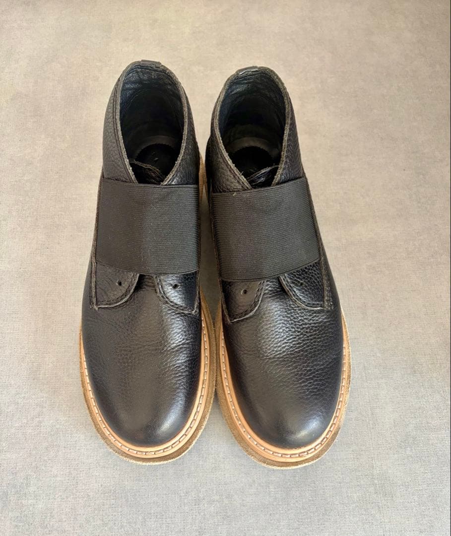 【zucca】ブラックレザー 革靴　厚底