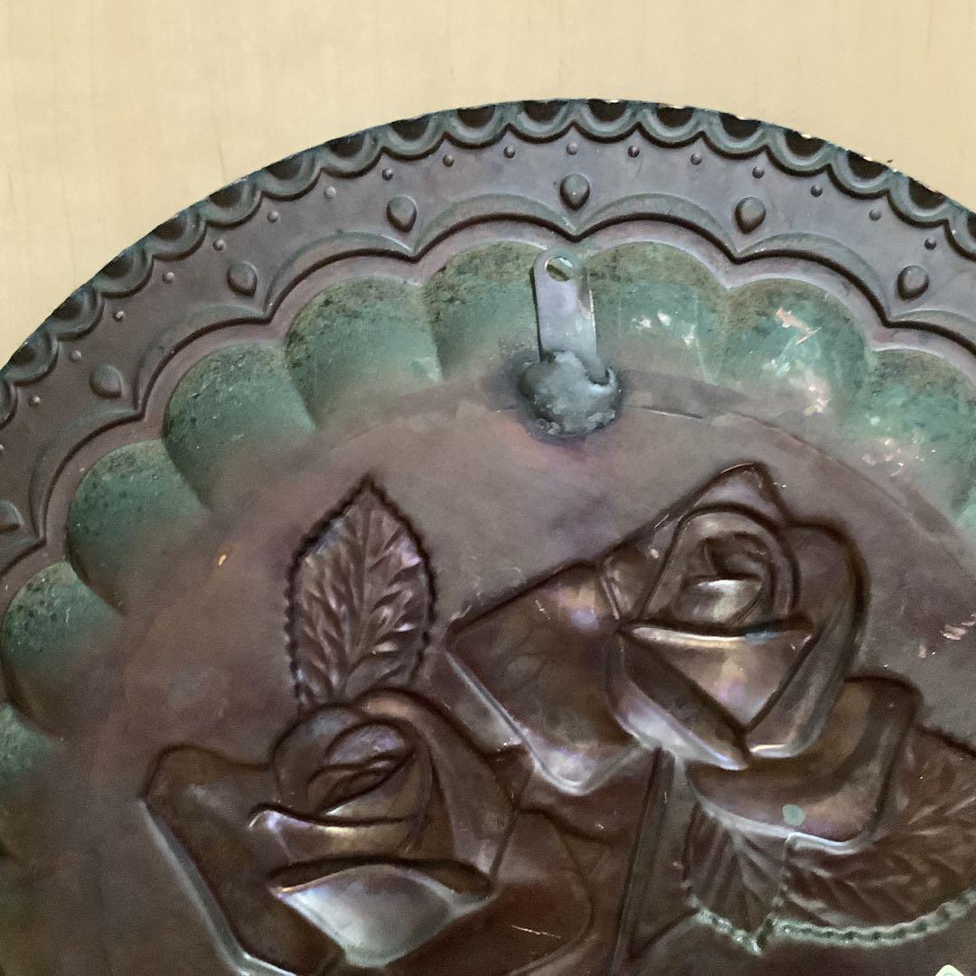 イタリア製　ｐｌｕｍ社　薔薇　バラ　壁掛けプレート　アンテイーク飾り皿素敵