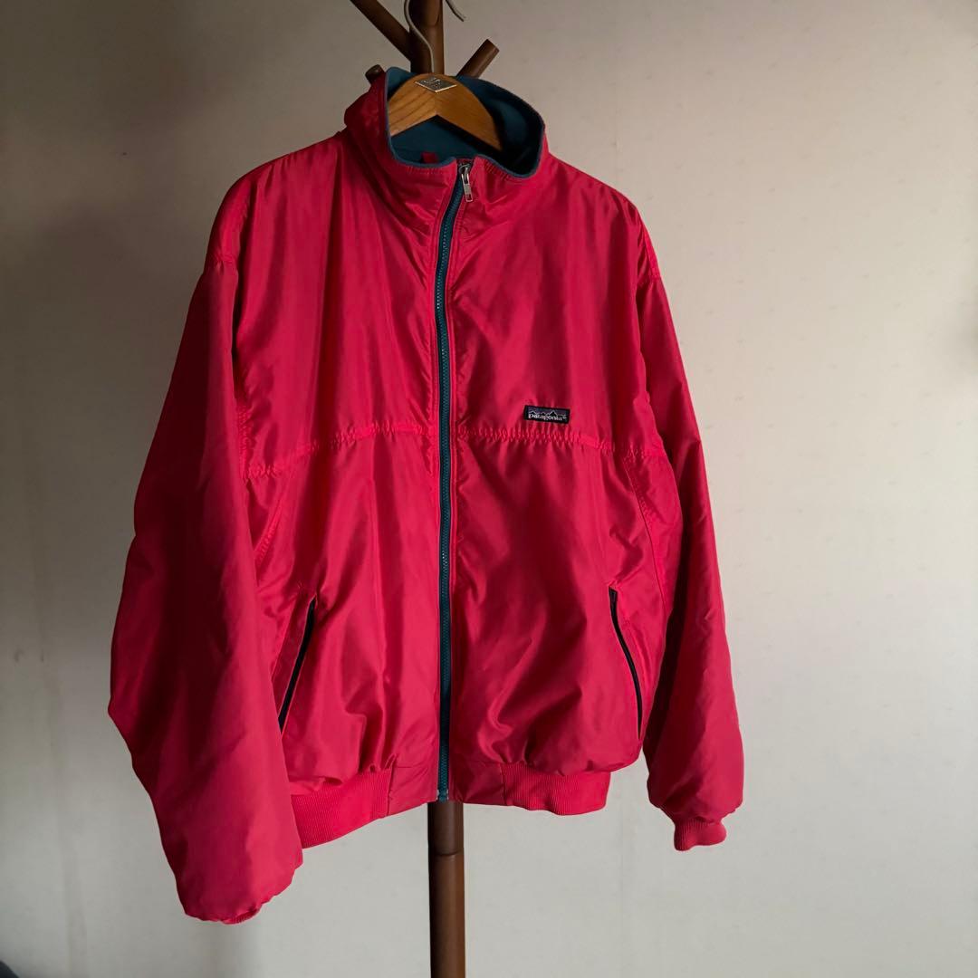 90S USA製　Patagonia シェルドキャプリーン　レッド