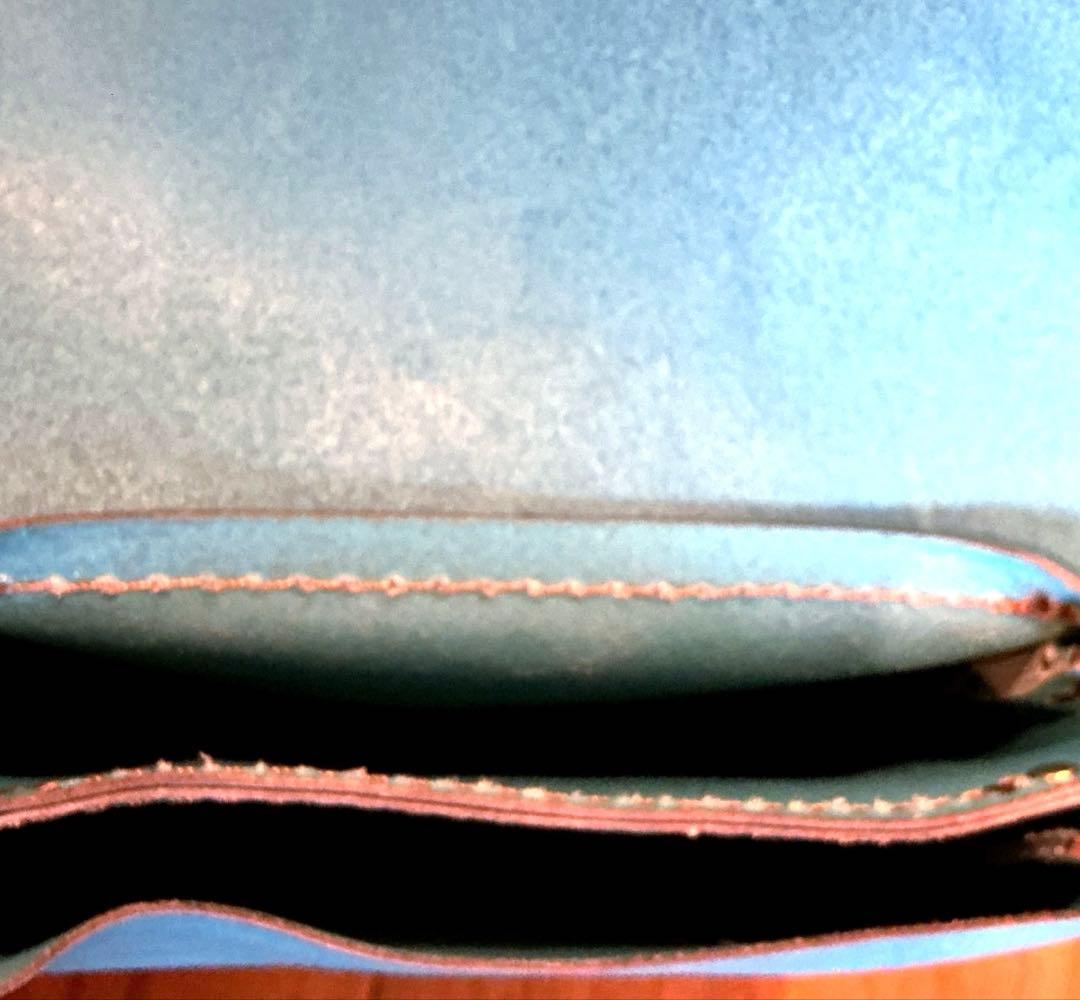 【完売品】HERZ ヘルツ　2部屋サコッシュ　セルリアンブルー