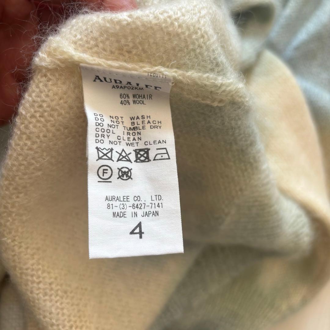 AURALEE タイダイモヘアニット　サイズ4