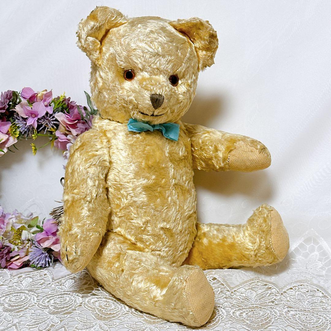 ❤️奇跡の極美品✨❤️英国にっこりアンティークベア　テディベア　ビンテージ　イギリス