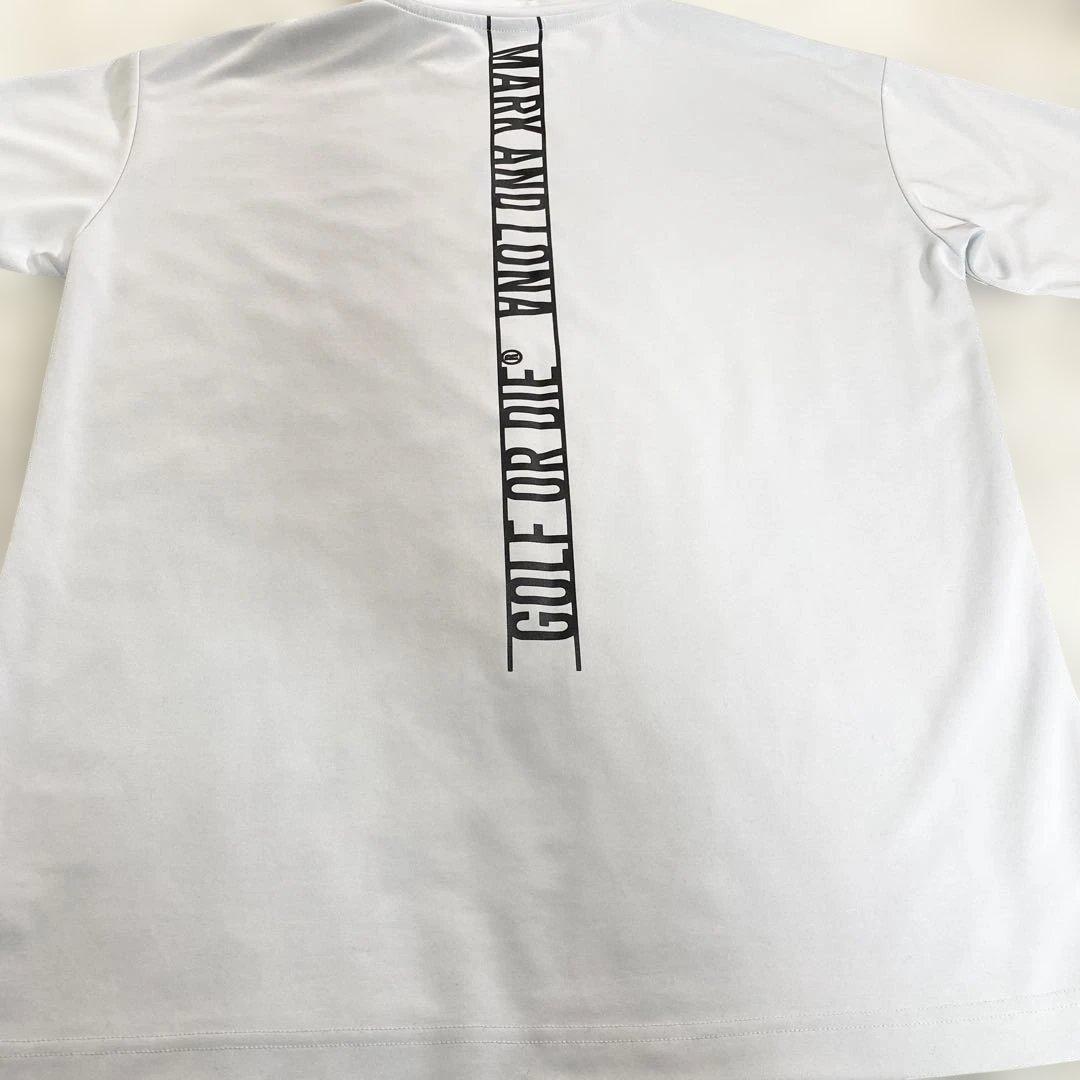 MARK&LONA モックネック　半袖 Tシャツ スカル　ゴルフ　L 伸縮性