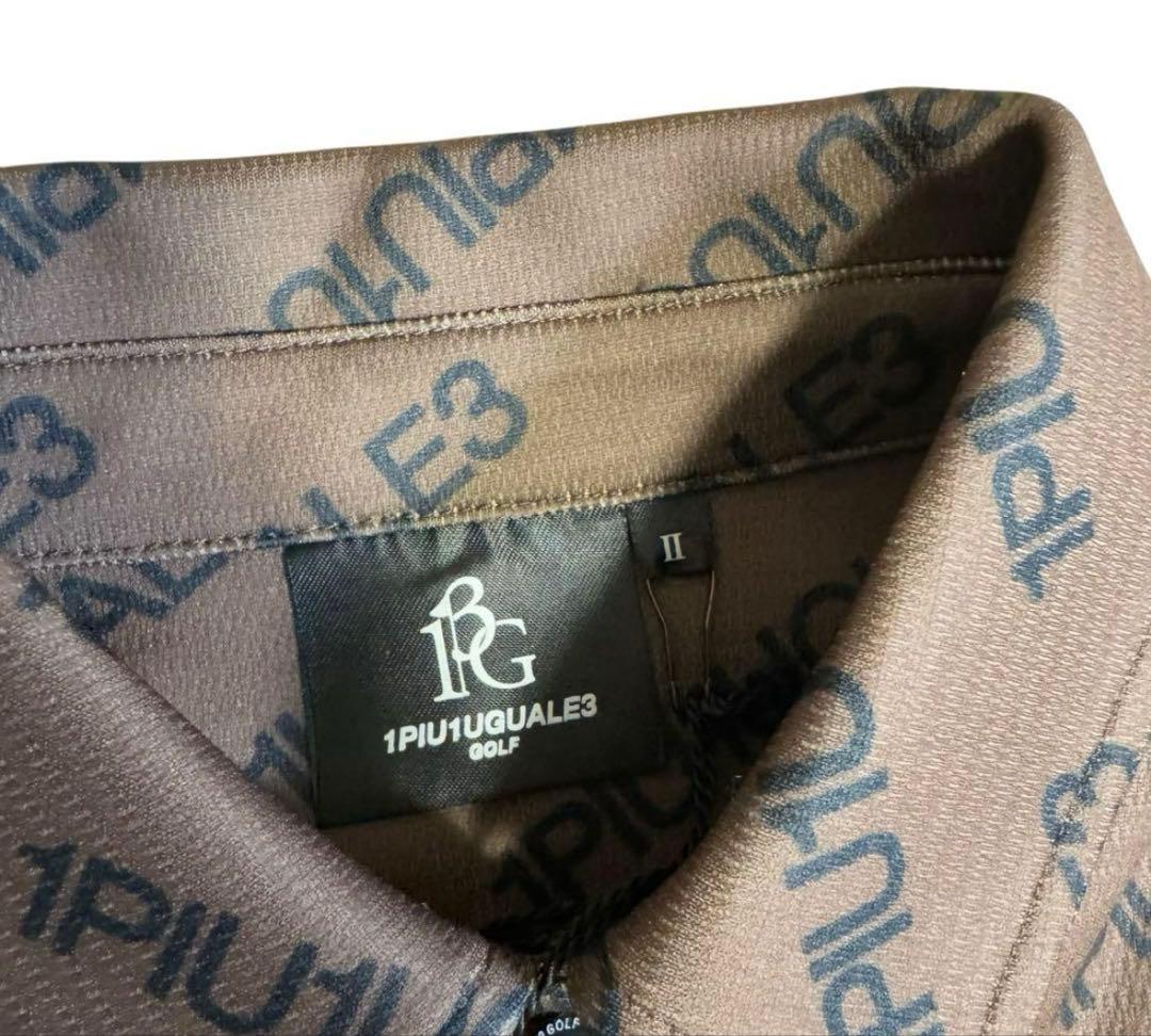 ウノピュウ1piu1uguale3GOLF総柄ロゴワンピース/ブラウン2