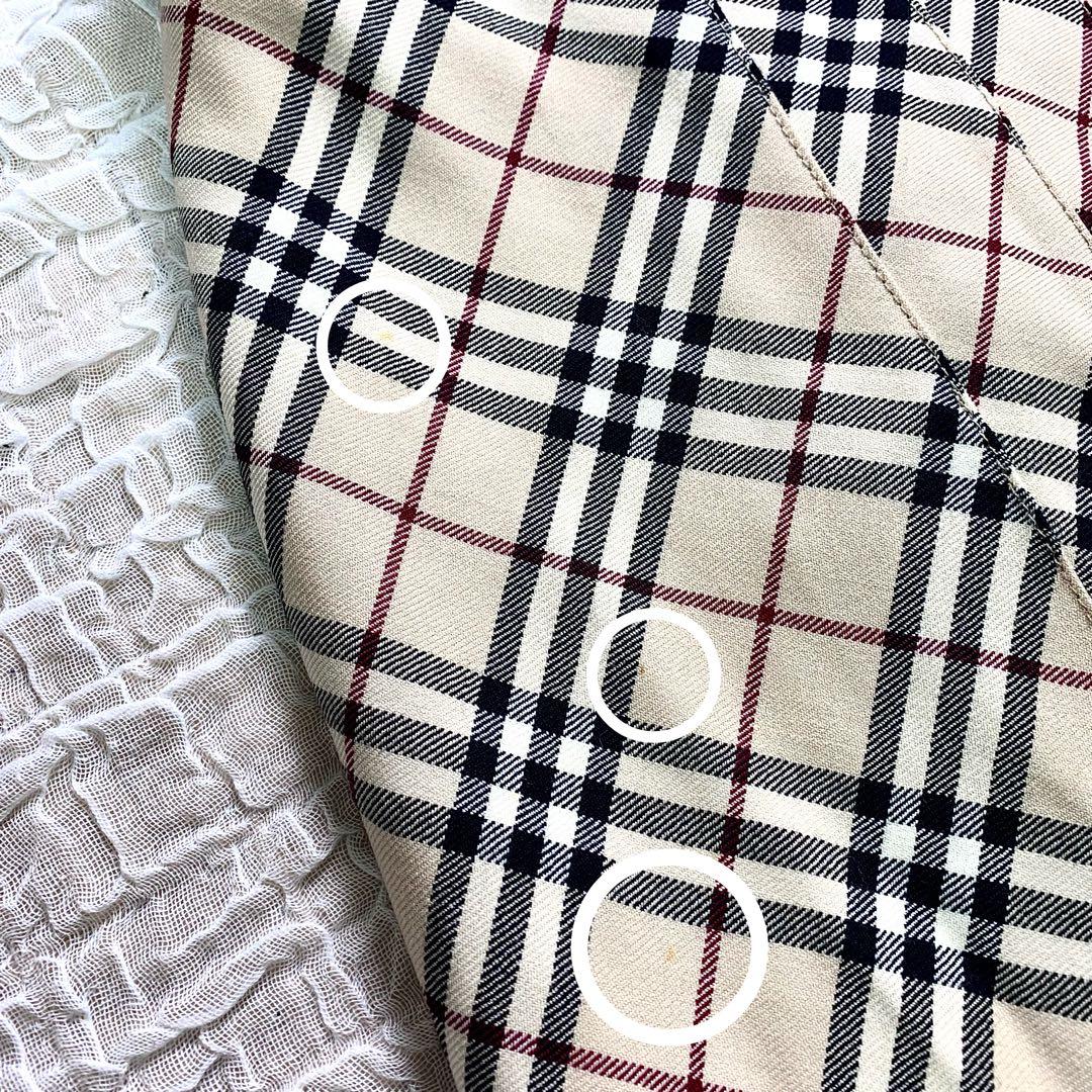 バーバリーブルーレーベル ワンピース ノバチェック プリーツ　ロゴ刺繍