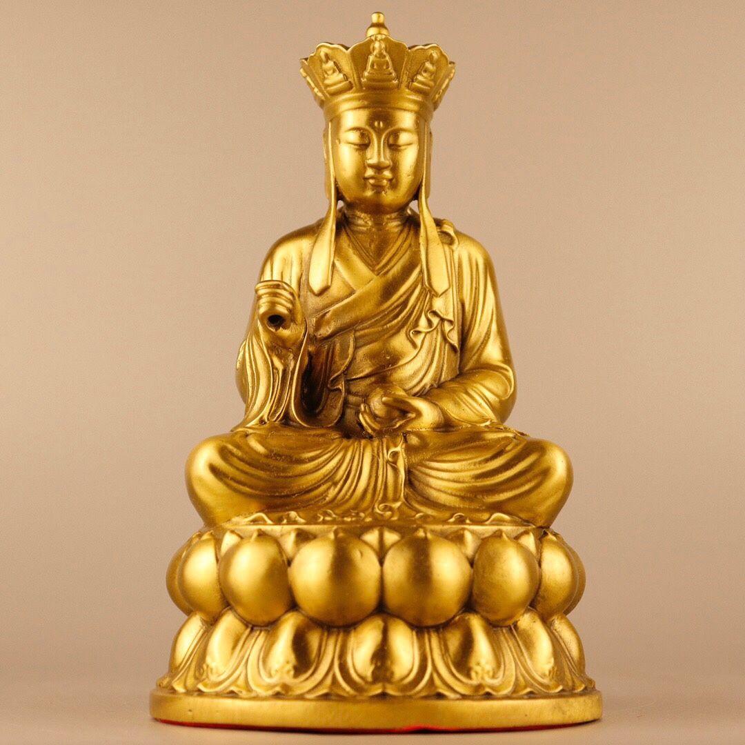 蓮華地蔵王仏像 菩薩 観音 銅製 仏像 彫刻 開運 風水 置物