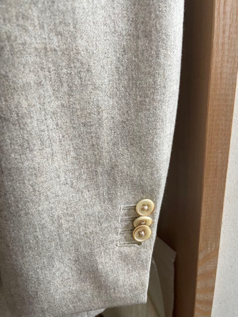 【美品】ユニバーサルランゲージ　カノニコ オフホワイト　ダブルブレストジャケット