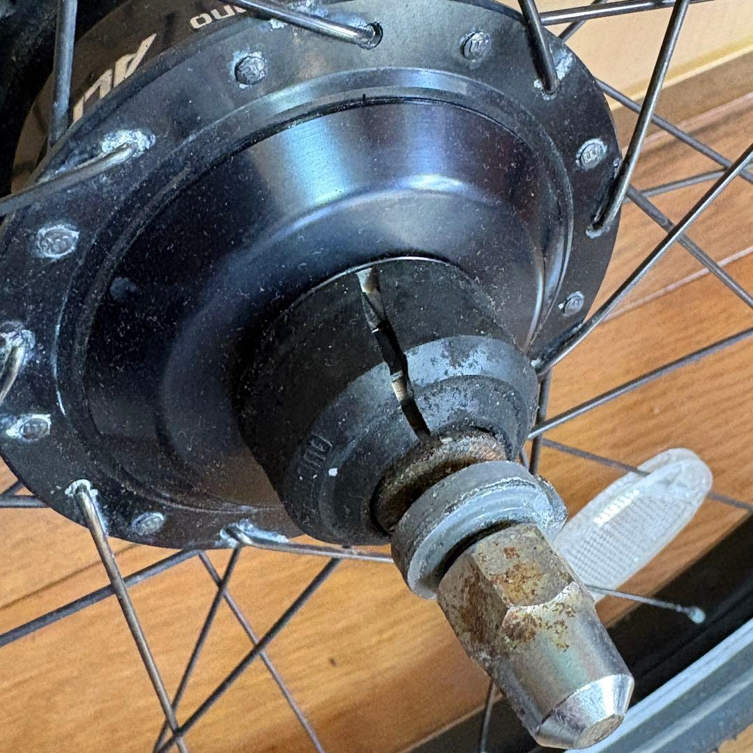 【中古】ALFINE アルフィーネ11s 26インチタイヤホイール前後セット