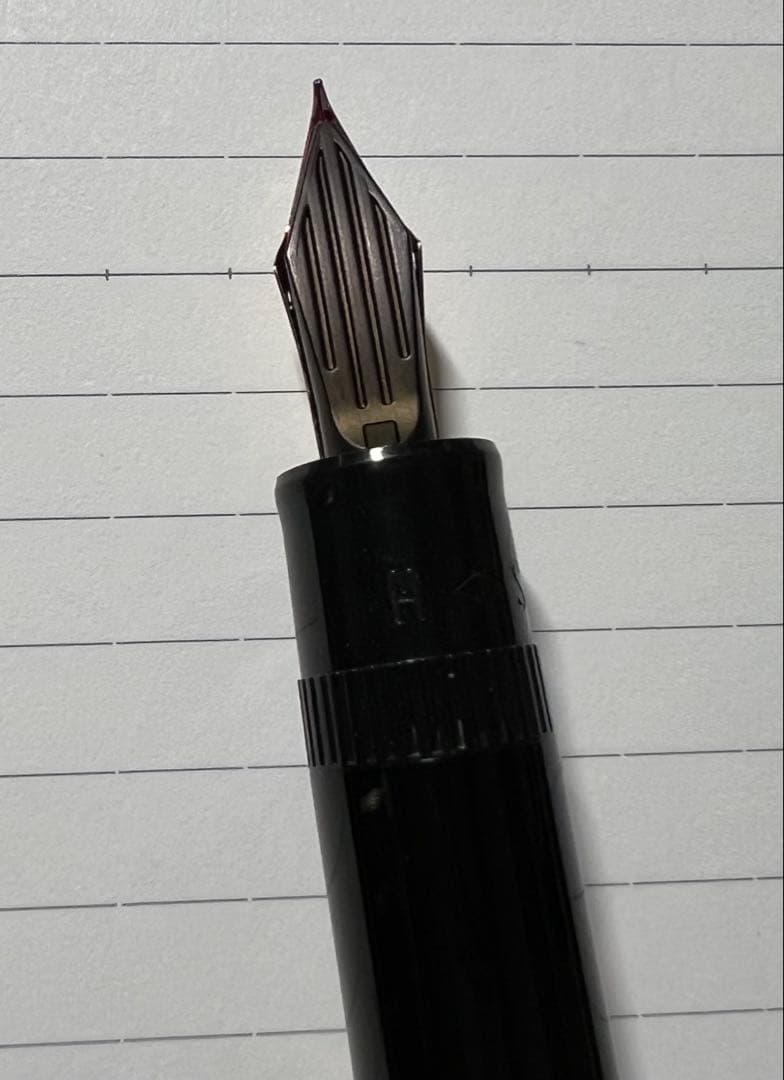 ジャスタス95 ブラック　パイロット　万年筆　14金　F 細字