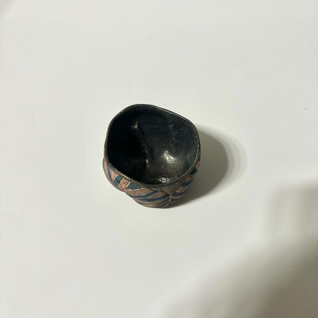 竹内真吾　炭化象嵌 茶杯