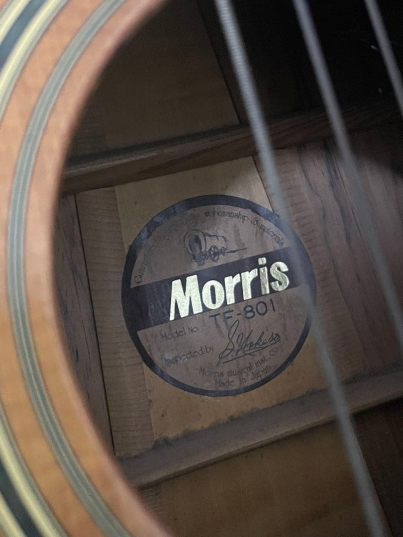 ❷Morris TF-801 アコースティックギター モーリス　楽器