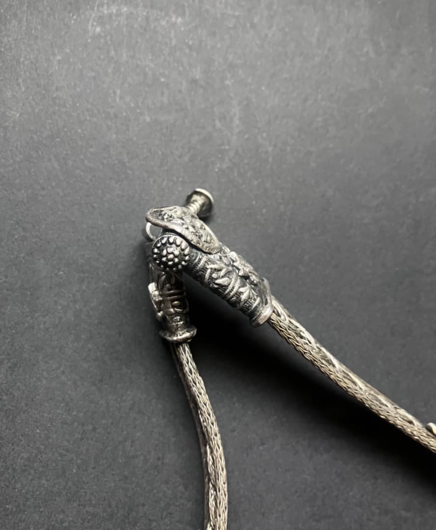 ベリーダンス　インド　ベルト　ヴィンテージ　アンティーク　オールドシルバー　銀製