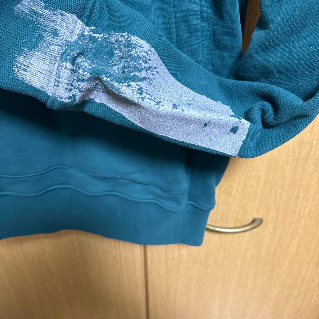 STONE  フード付きトレーナー グリーン