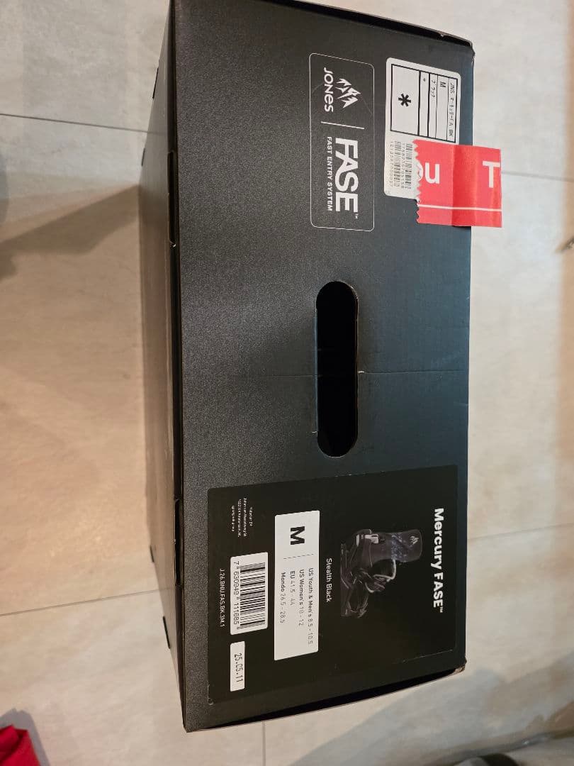 スノーボード Jones Mercury FASE M Stealth Black