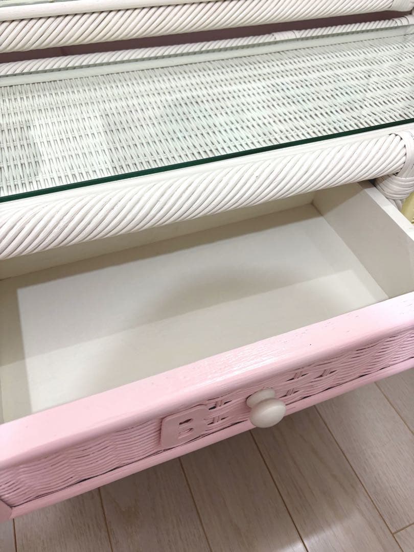 ヴィンテージ　ウィッカー　ラタン　ドレッサー