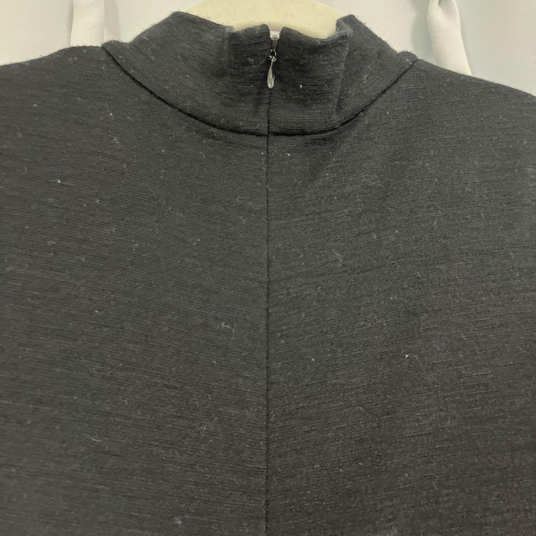 タートルネック チェック柄 ワンピース