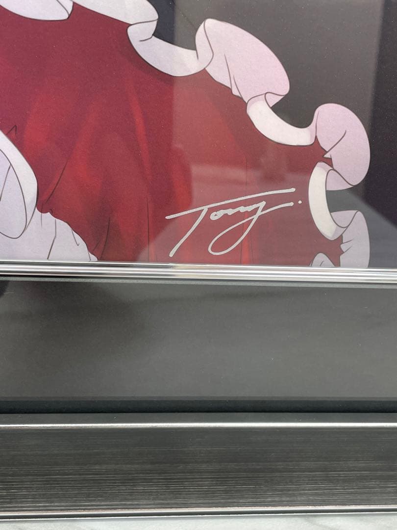 未使用『 Tony 版画　黒髪ノ白刃』アールビバン　箱、証明書付き