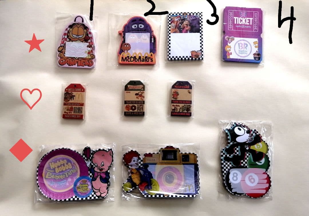 ダイカット・バラメモ　ばら売り⑧