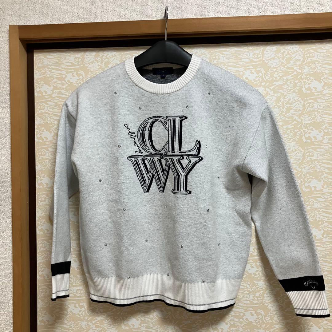 キャロウェイゴルフ Callaway Golf クルーネックセーター ホワイト