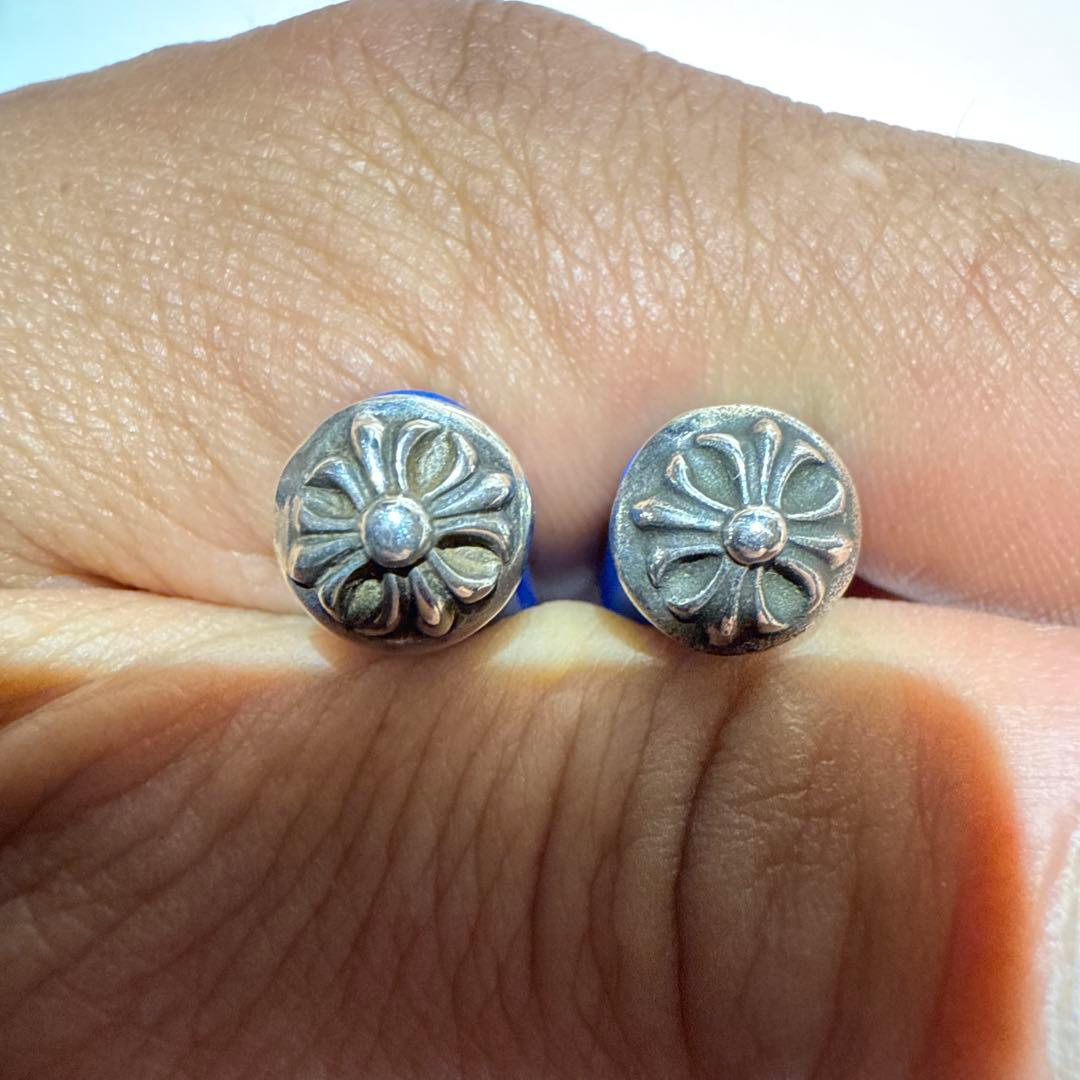 クロムハーツ　クロスボール　スタッドピアス　両耳