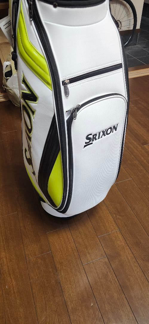 Srixon キャディバッグ ホワイト/イエロー9.5型軽量モデル