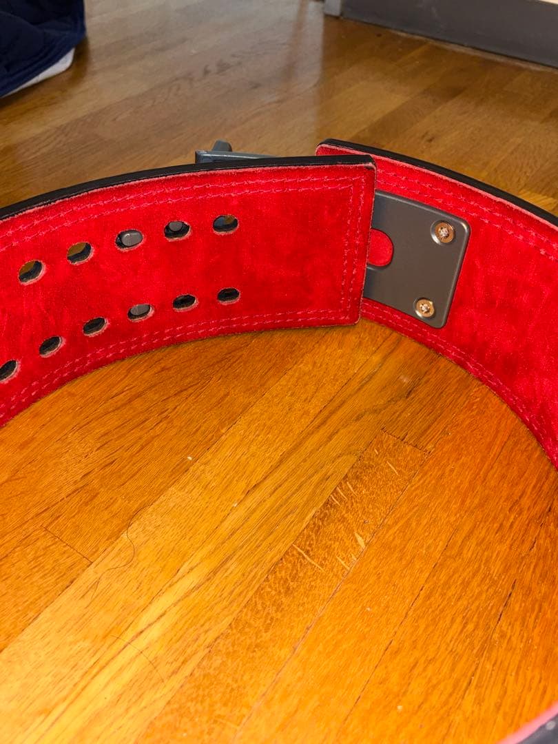 SBD トレーニング・パワーベルト 黒/赤 10mm M