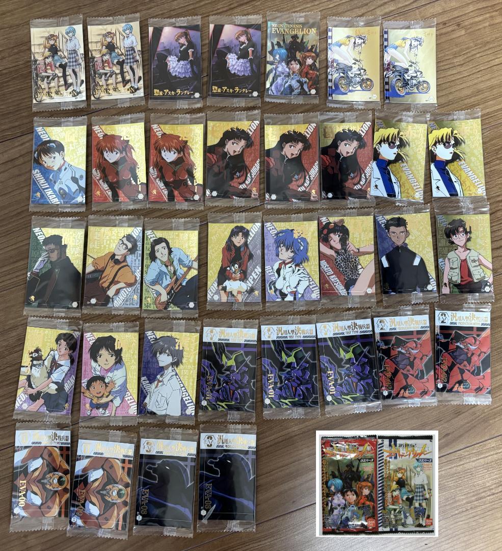 【未開封まとめ売り希少】新世紀エヴァンゲリオン ウエハースまとめ売り　約200枚