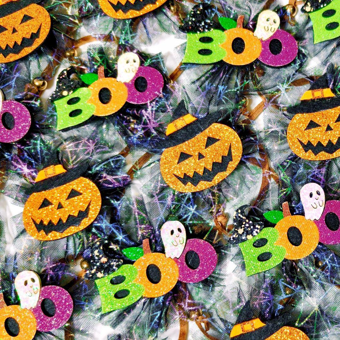 業務用フェルトトリミングチョーカー+背景布　ハロウィン　クリスマス　撮影用ブース