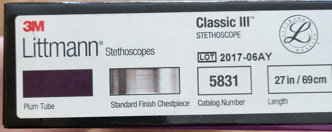 Littmann Classic III 聴診器 パープル