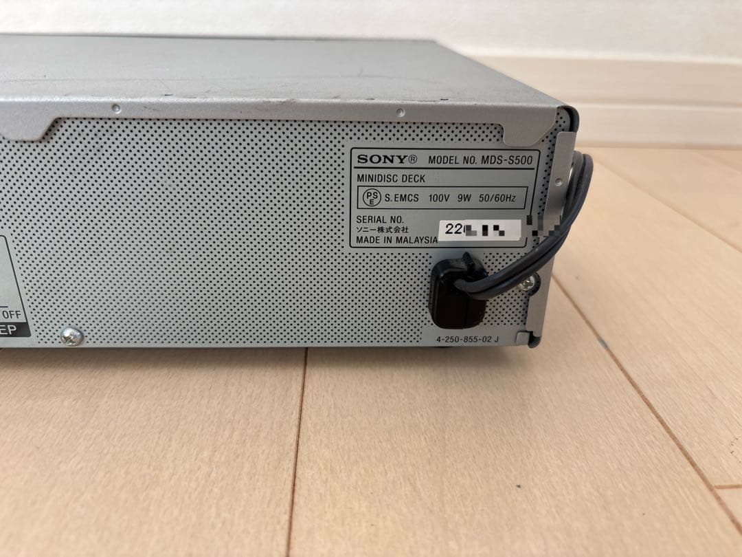 【ジャンク】SONY MDS-S500 MDデッキ シルバー 電源OK