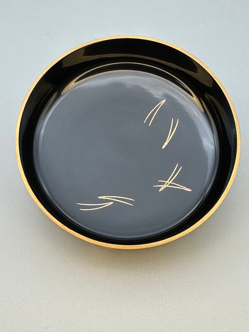 茶道具　棗　縄手正抱　扇面散し