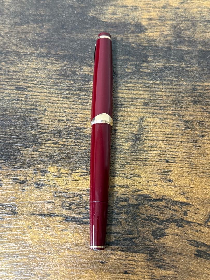 筆記確認＆洗浄済　1960年代　12 ボルドー　モンブラン　万年筆 18金　F